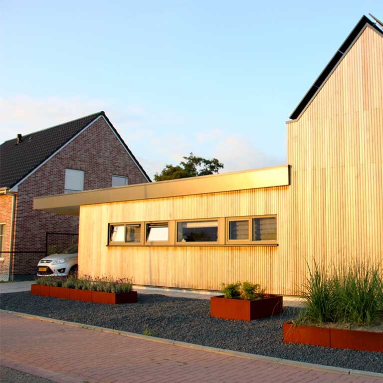 Jardinieră din oțel corten Texas xxl 400 x 60 cm