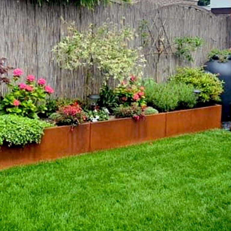 Jardinieră din oțel corten Texas xxl 480 x 120 cm