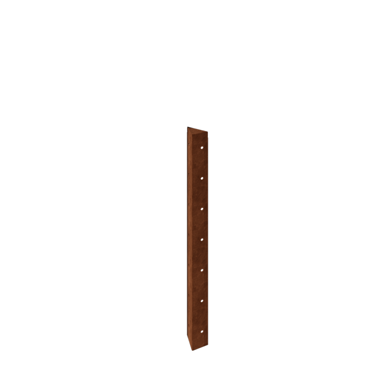 Piesă de colț oțel Corten 90° 70 cm