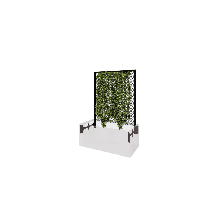 Negru spalier pentru plante cățărătoare 100 x 50 cm