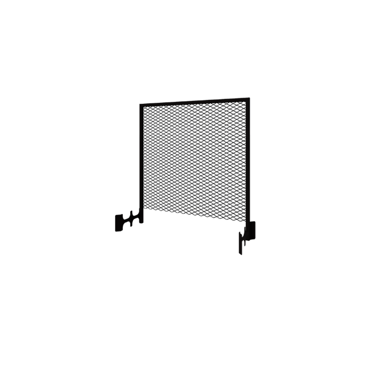 Spalier pentru plante cățărătoare din oțel - 110 x 3 x 117,5 cm - RAL9005 mat (negru) - Pentru jardinieră 40 cm