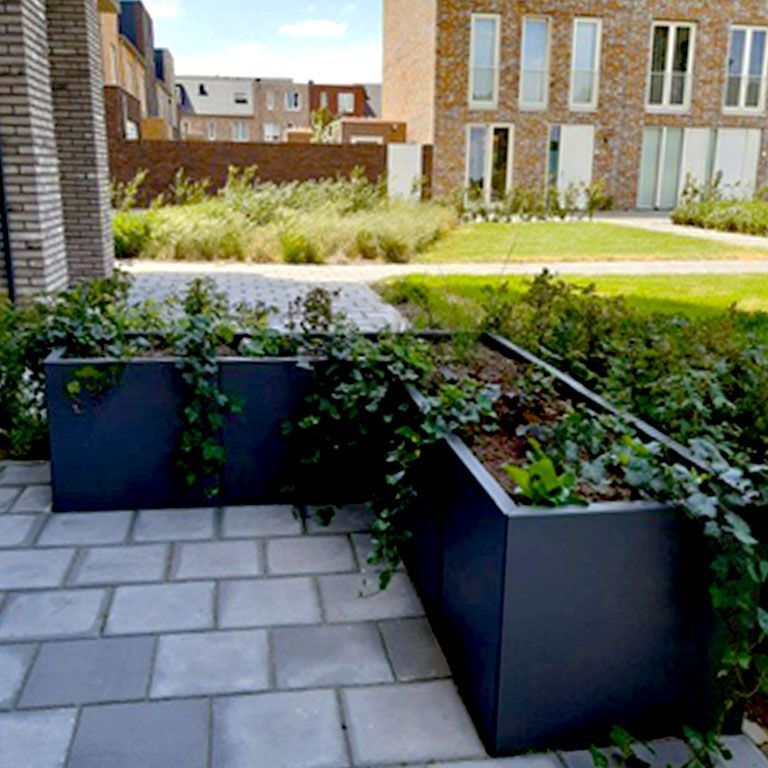 Jardinieră din oțel acoperit cu pulbere Kansas 40