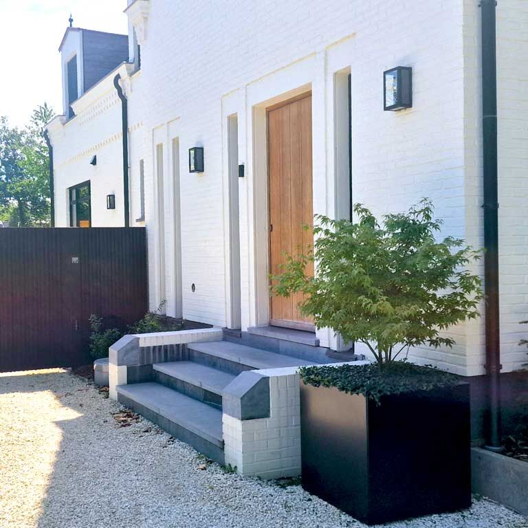 Jardinieră din oțel acoperit cu pulbere Miami 70 x 70 cm