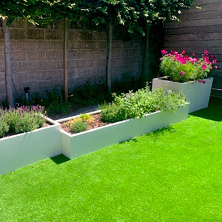 Jardinieră din oțel acoperit cu pulbere Texas xxl 240 x 60 cm