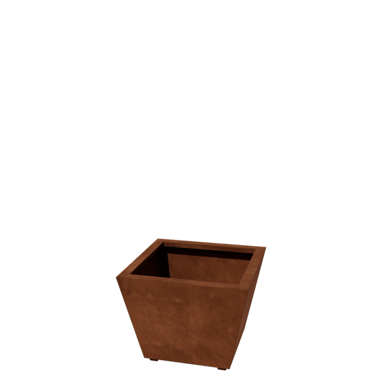 Jardiniere sudată din oțel corten Con 60 x 60 x 40 cm