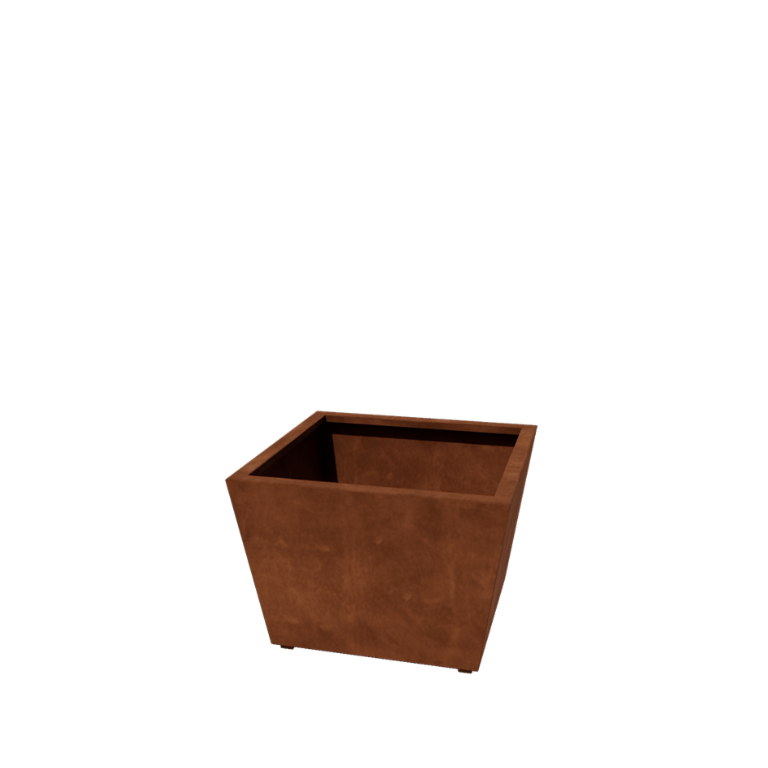 Jardiniere sudată din oțel corten Con 80 x 80 x 50 cm