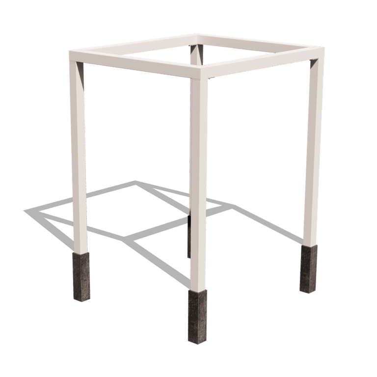Pergolă din oțel acoperit cu pulbere configurație pătrat 224 x 200 cm