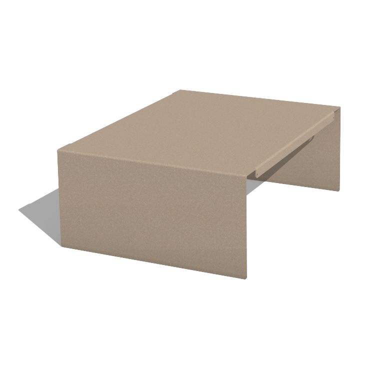 Platformă pentru jardinieră din oțel acoperit cu pulbere 40 x 51 x 20 cm