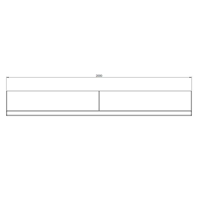 Zid de sprijin din oțel corten - Drept - 200 x 40 cm