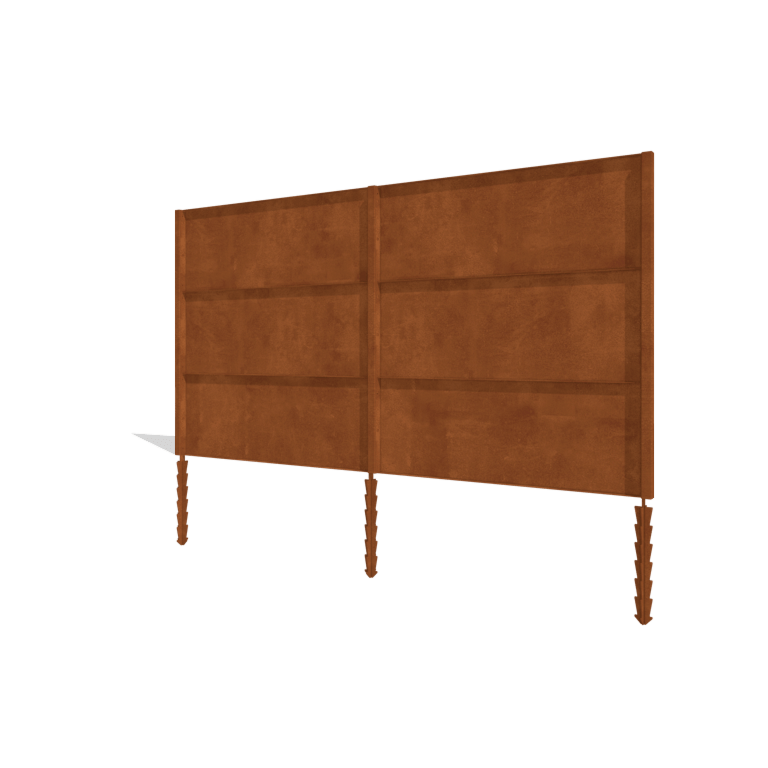 Gardă din oțel corten H3 set complet 378 cm