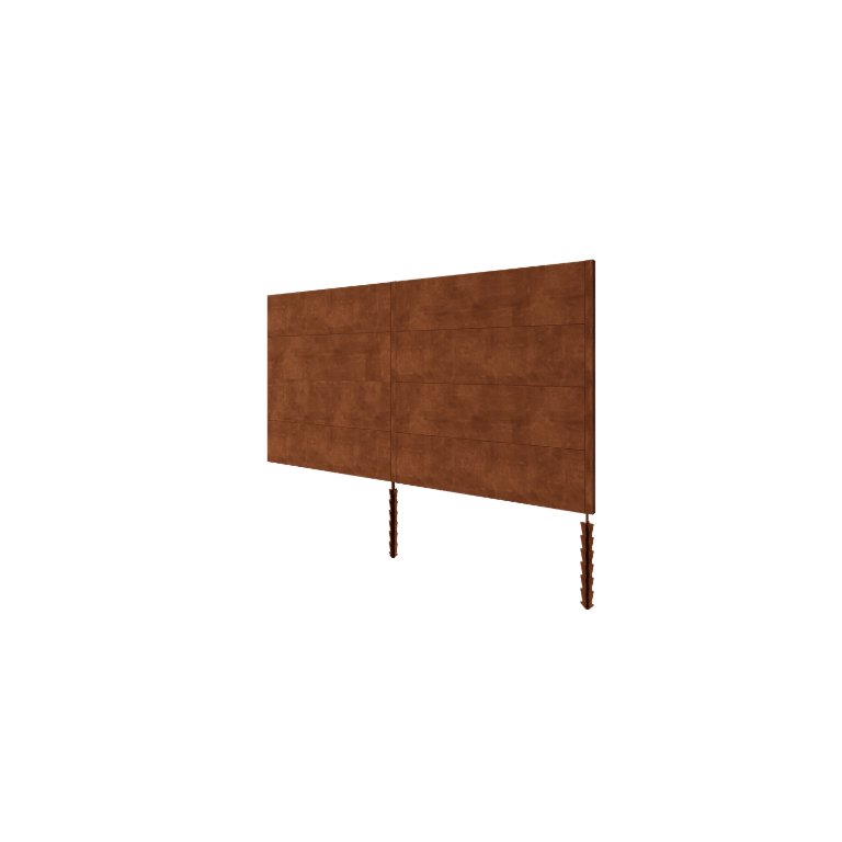 Gardă din oțel corten H4 set 372 cm