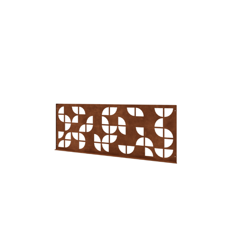 Gard decorativ de grădină din oțel corten G 149 x 60 cm