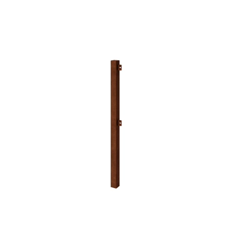 Gard decorativ din oțel corten - Stâlp de capăt - 110 cm Gard decorativ din oțel corten - Stâlp de capăt - 110 cm