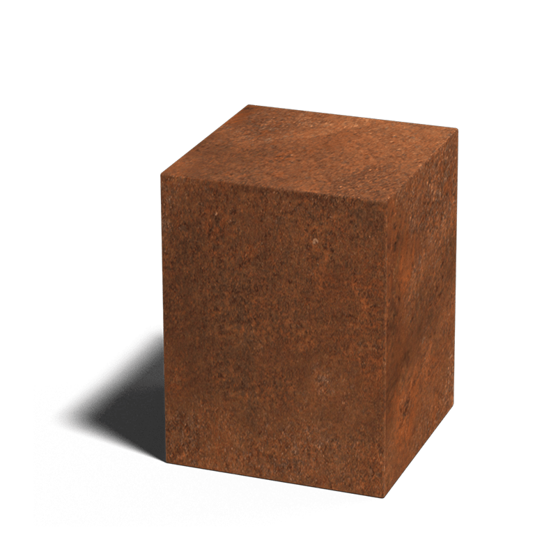 Soclu din oțel corten Ohio 30 x 30 x 40 cm