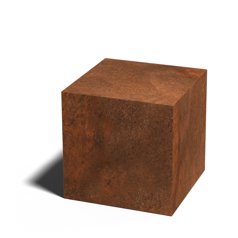 Soclu din oțel corten Ohio 40 x 40 x 40 cm