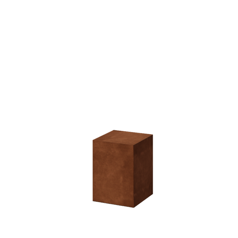 Soclu din oțel corten Ohio 30 x 30 x 40 cm