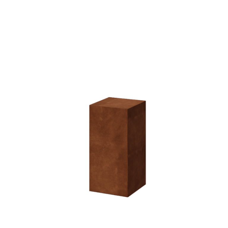 Postament din oțel corten - Ohio - 30 x 30 x 60 cm
