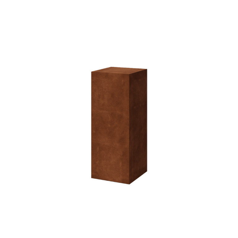 Soclu din oțel corten Ohio 40 x 40 x 100 cm