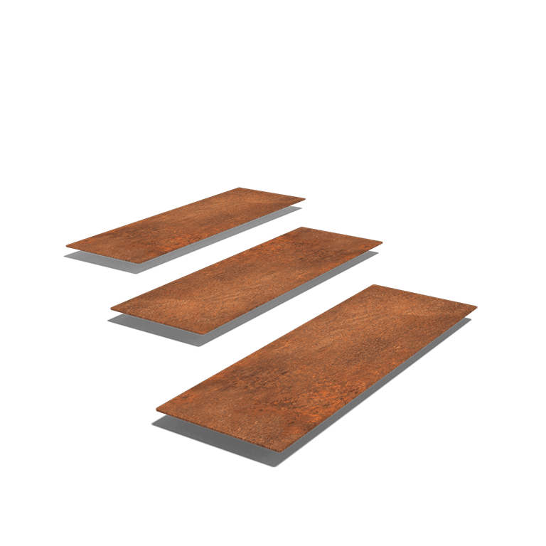 Piatră de cărare din oțel corten Rectangle 75 x 25 cm