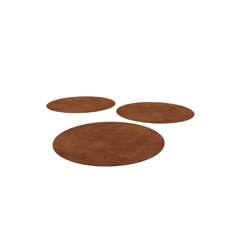 Pas japonez din oțel corten - Rotund - 75 cm