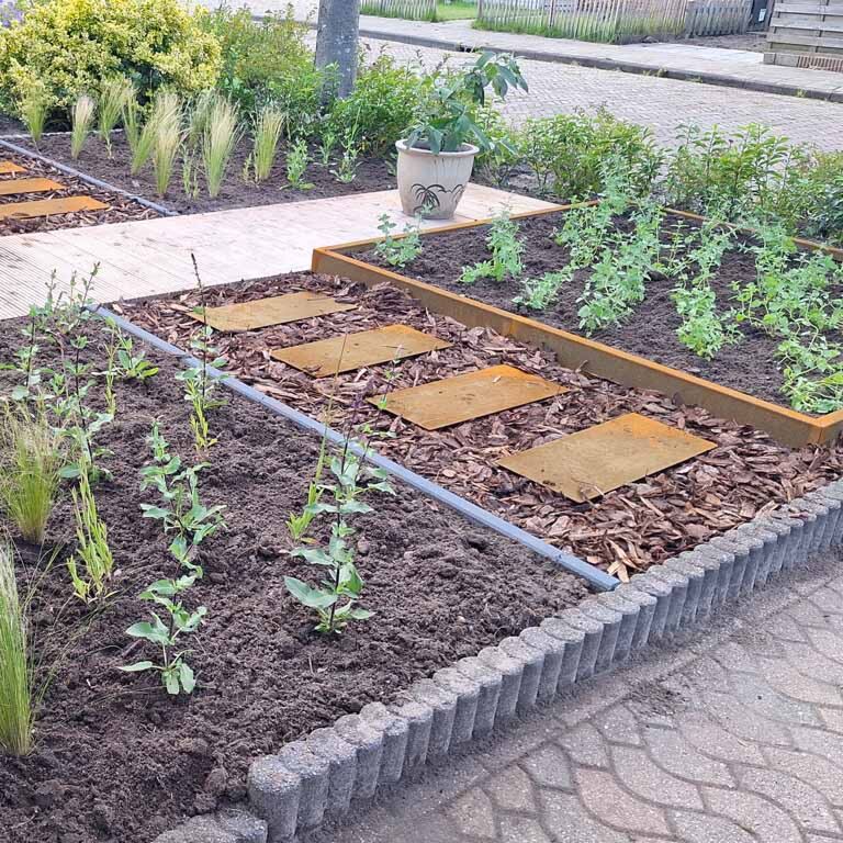 Piatră de cărare din oțel corten Dreptunghi 60 x 25 cm