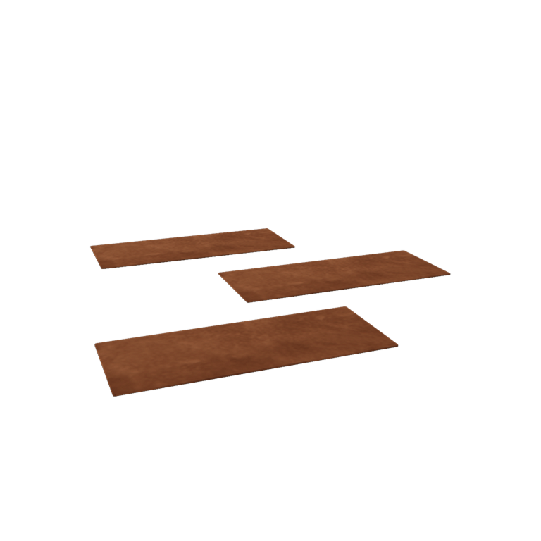 Piatră de cărare din oțel corten Dreptunghi 60 x 25 cm