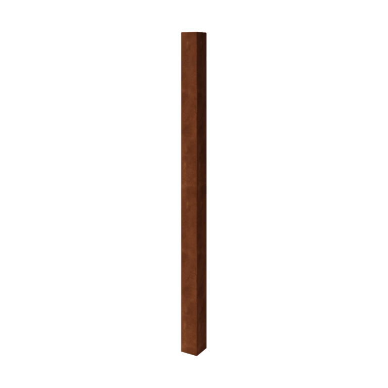 Stâlp pentru gard din oțel corten 200 cm