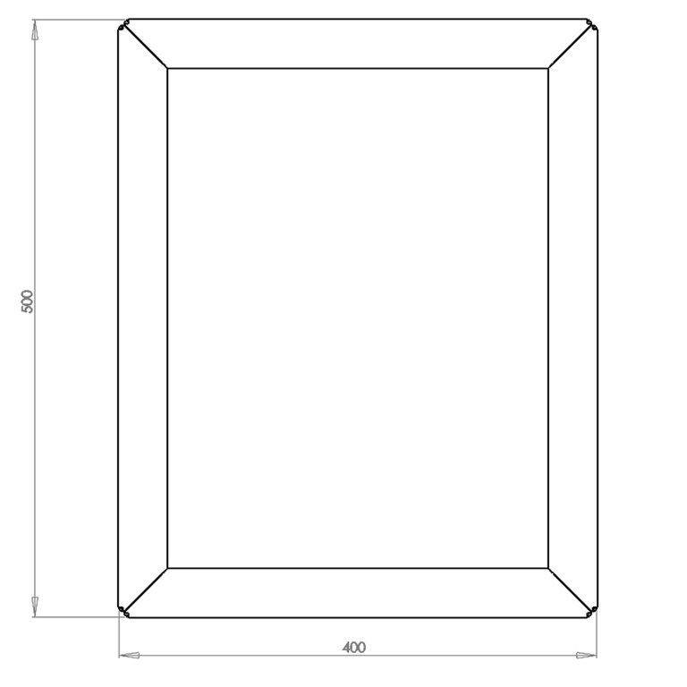 Jardinieră din oțel acoperit cu pulbere Texas 40 x 50 cm