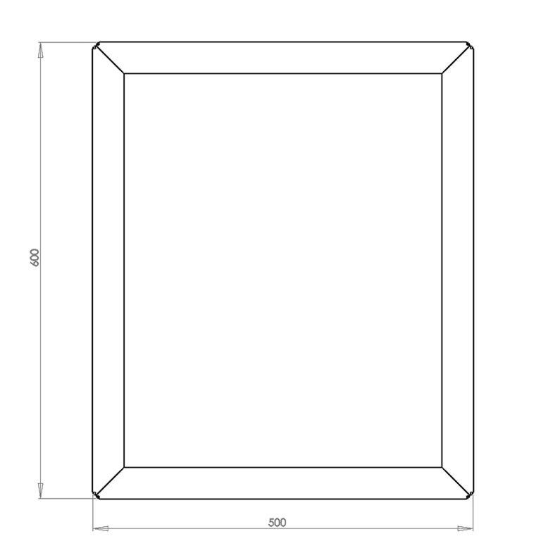 Jardinieră din oțel acoperit cu pulbere Texas 50 x 60 cm