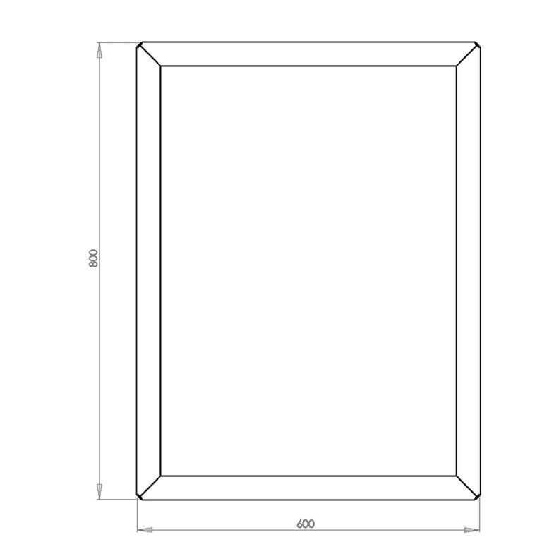 Jardinieră din oțel corten Texas 60 x 80 cm