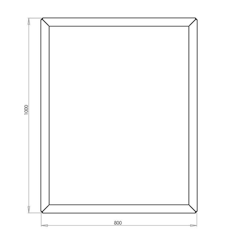 Jardinieră din oțel acoperit cu pulbere Texas 80 x 100 cm