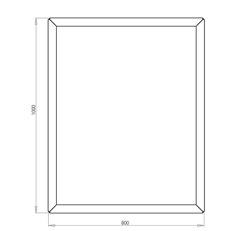 Jardinieră din oțel corten Texas 80 x 100 cm