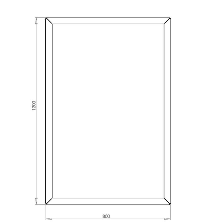 Jardinieră din oțel acoperit cu pulbere Texas 80 x 120 cm