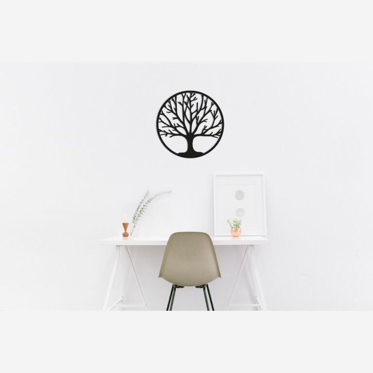 Decor de perete din metal Copac