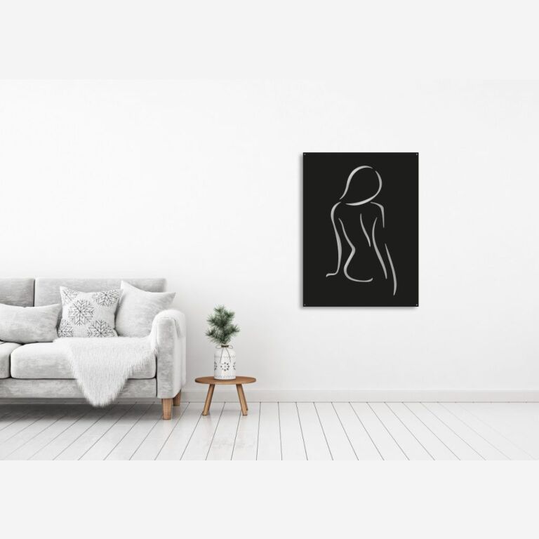Decor de perete din metal Femeie