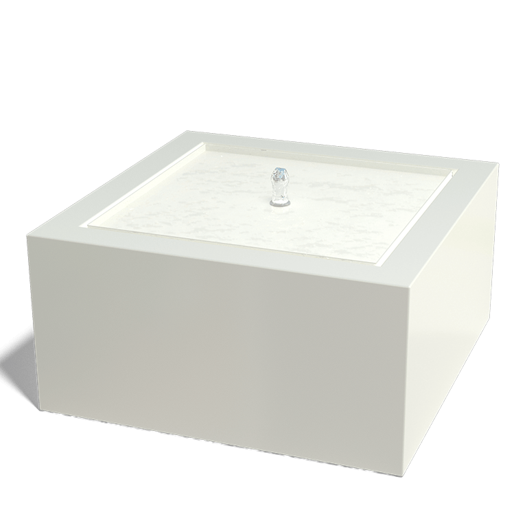 Fântână din aluminium 80 x 80 x 40 cm