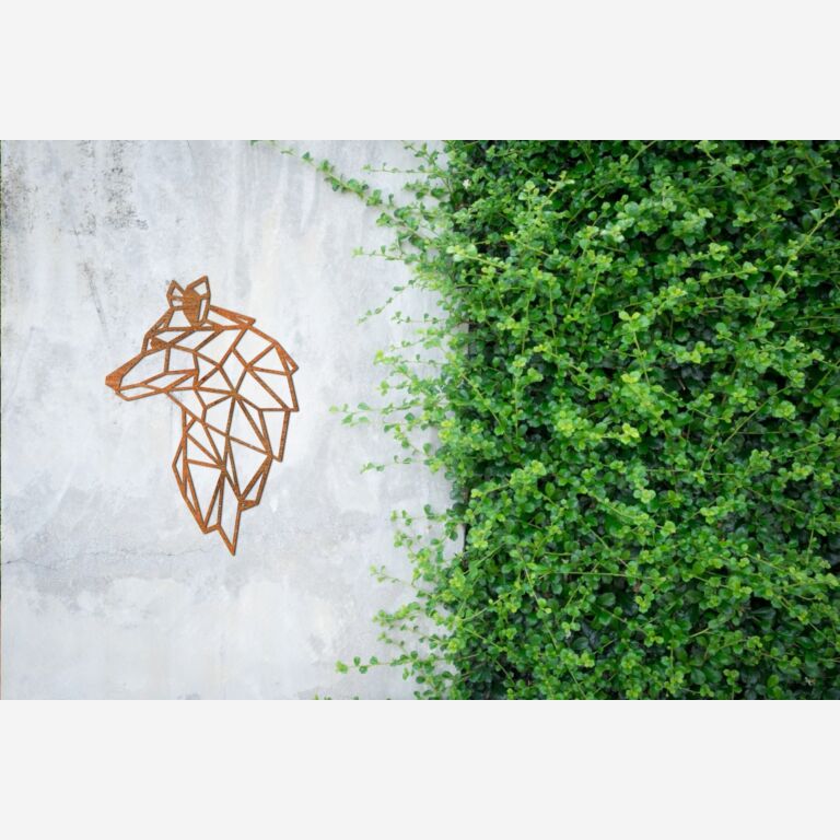 Decor de perete din oțel corten Lup 2.0