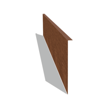 Separator de gazon din oțel corten în unghi 34 cm (lungime 240 cm)