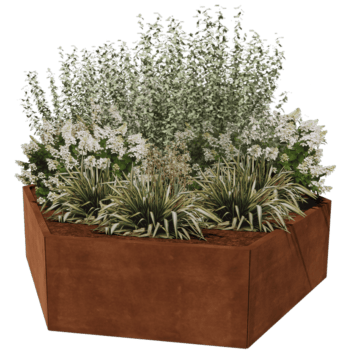 Jardinieră din oțel corten Denver 100