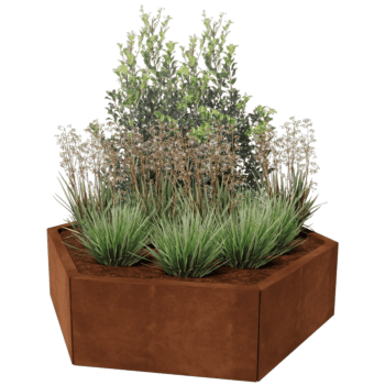 Jardinieră din oțel corten Denver 60