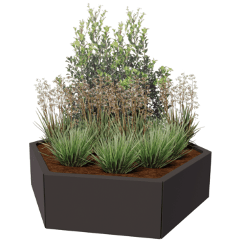 Jardinieră din oțel acoperit cu pulbere Denver 60