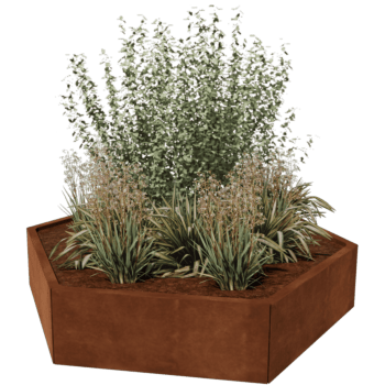 Jardinieră din oțel corten Denver 80