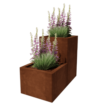 Jardinieră din oțel corten Miami special II 40