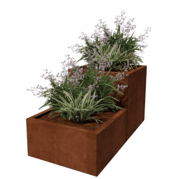Jardinieră din oțel corten Miami special II 60