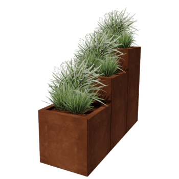 Jardinieră din oțel corten Miami special III 40