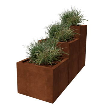Jardinieră din oțel corten Miami special III 50