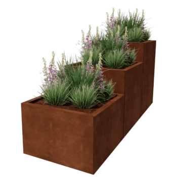 Jardinieră din oțel corten Miami special III 60