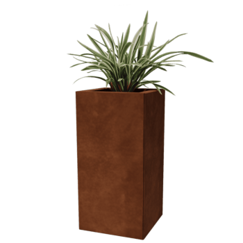Jardinieră din oțel corten Miami 30 x 30 cm