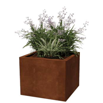 Jardinieră din oțel corten Miami 50 x 50 cm