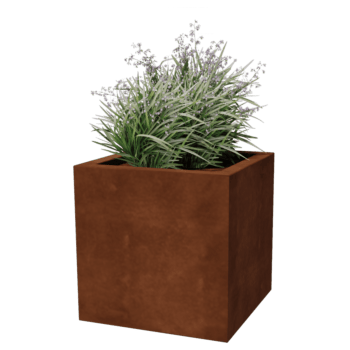 Jardiniere sudată din oțel corten Montana 50 x 50 x 50 cm